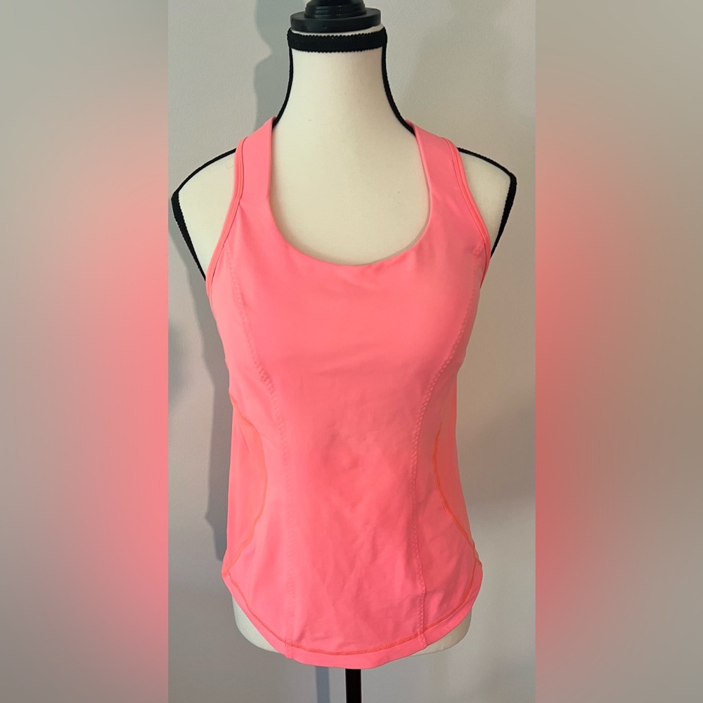 Lululemon Pink Athletic Tank Top w/bra size 4/6